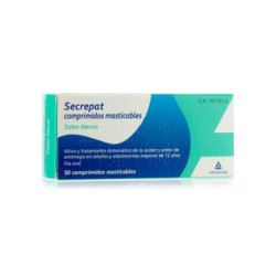 Secrepat comprimidos masticables sabor menta 50 comprimidos
