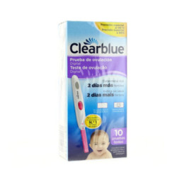 Clearblue Test De+C4 Ovulación Digital, 10 Unidades