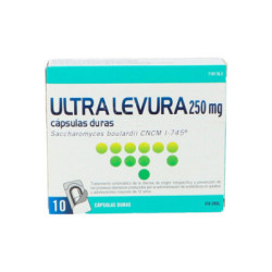 Ultra-levura 250 mg 10 capsulas (blister)