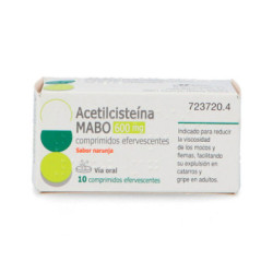 Acetilcisteina mabo 600 mg 10 comprimidos efervescentes sabor naranja