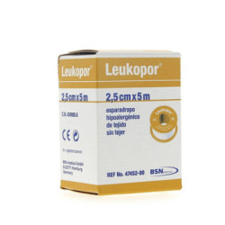 Leukopor Esparadrapo Hipoal Papel 5X2´5 Cm